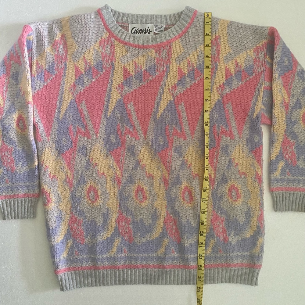 Vintage Retro 90s Pastel Sweater - Picture 7 of 10